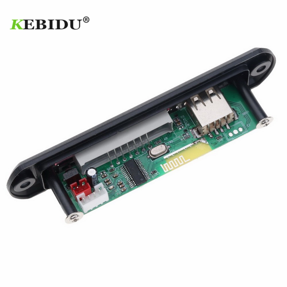 KEBIDU 5V 12V Bluetooth MP3 Player Decoder Board MP3 Decoder Board FM Radio TF USB 3.5 Mm WMA AUX Audio Receiver Car Kit