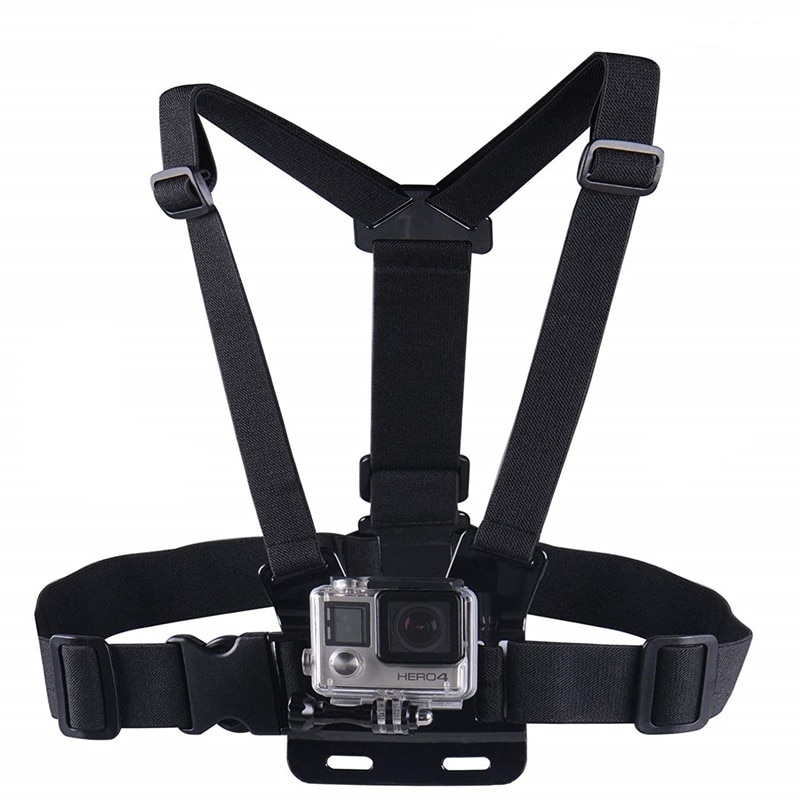 Chest strap Mount kit For GoPro Hero 8 7 6 5 Fully Adjustable Chest Strap For Gopro Session/4/3/HD Original Black Silver Camera