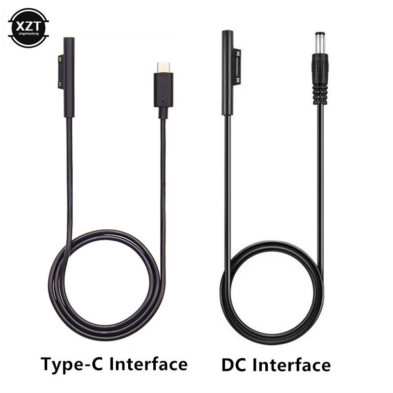 For Microsoft Surface Pro 4 6 5 3 go Charger Power Supply Type C DC PD Fast Charging Cable 15V 3A For Surface Pro 3/4/5/6/GO