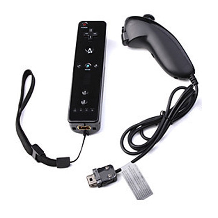 NEW Remote and Nunchuck Controller for Nintendo WII Black