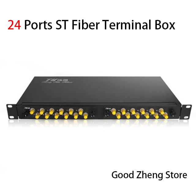 24 Ports ST Rack-Mount Thickening Fiber Optic Box ST Fiber Optic Termination Box Fiber Optic Distribution