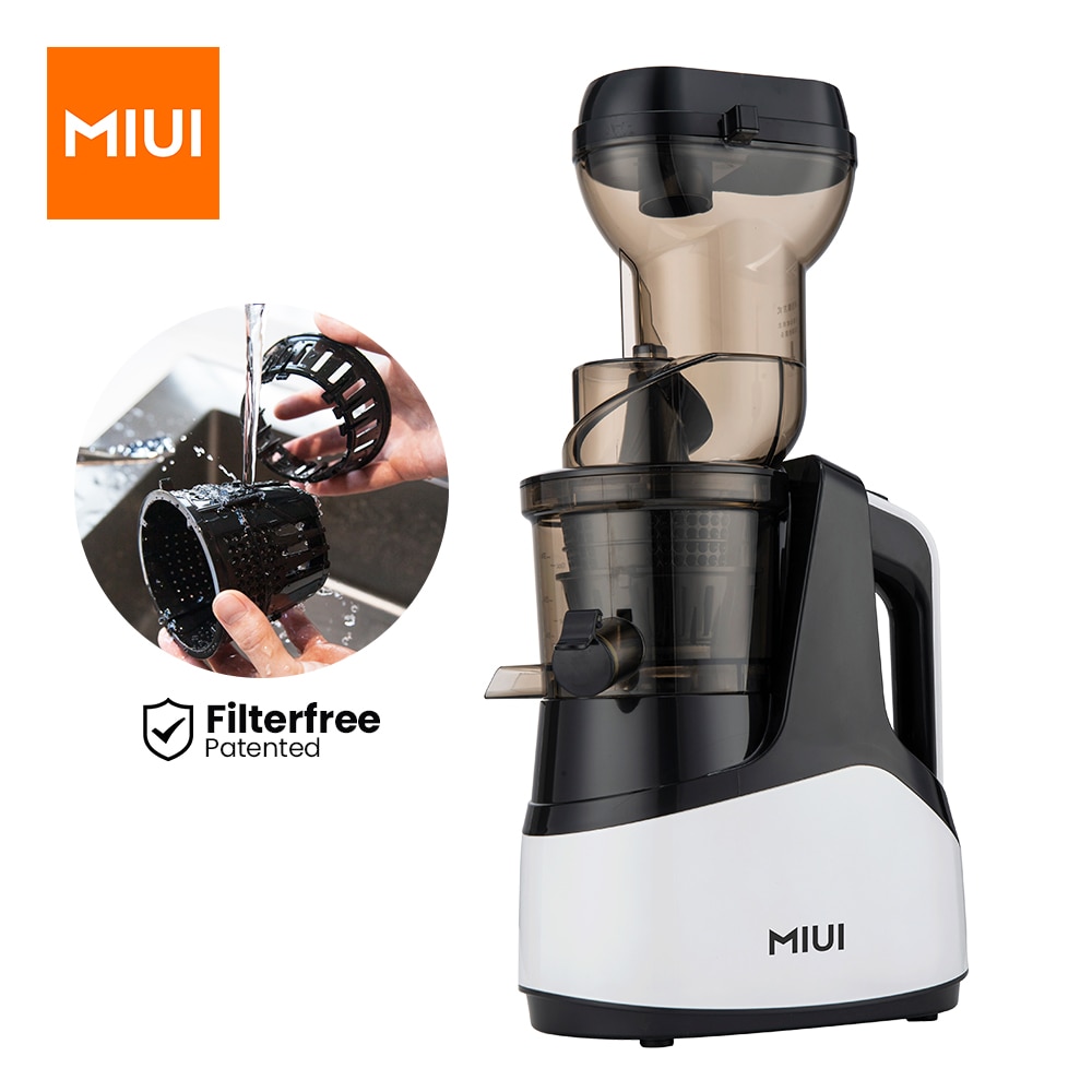MIUI Slow Juicer 7LV Screw Cold Press Extractor FilterFree Easy Wash Electric Fruit Juicer Machine Large Caliber Modle-Prime