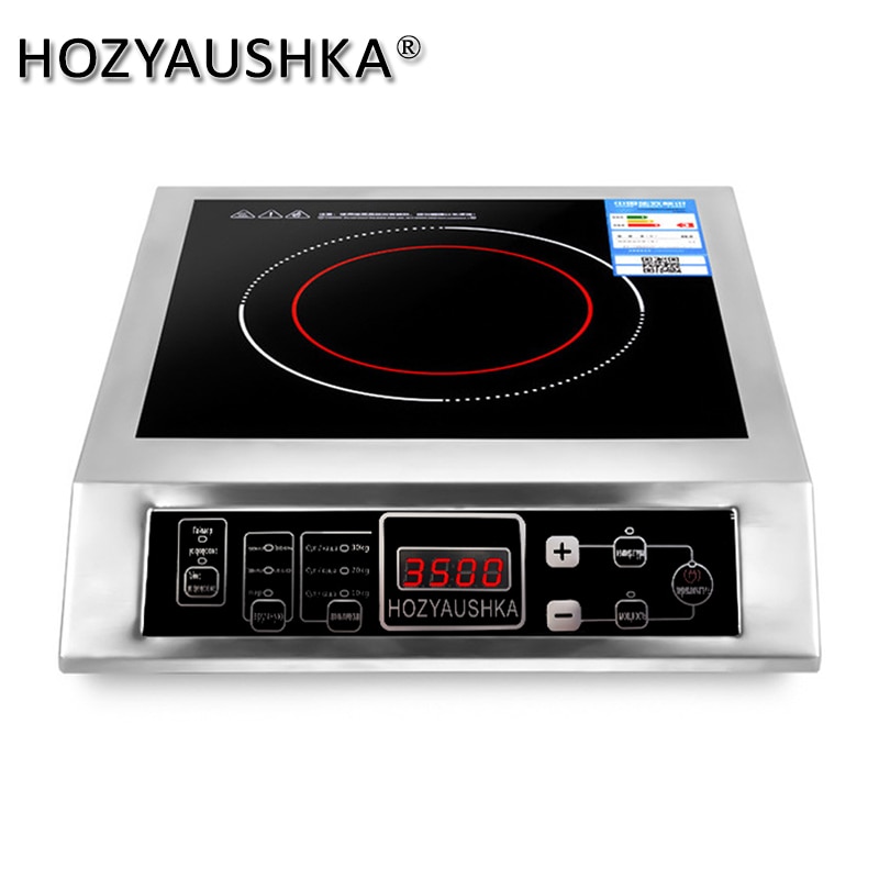3500W home high power Induction Cooker commercial flat desktop button stainless steel soup stir-fry