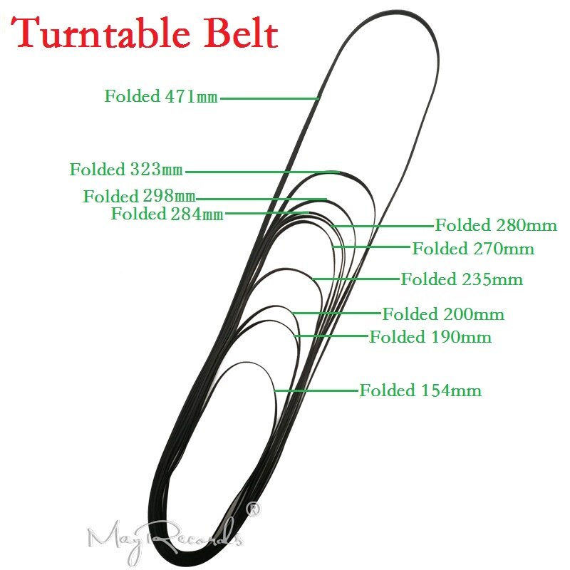 1PCS High Quality Rubber Belt Replace Turntable Phono Tape CD Plattenspieler Drive Belt