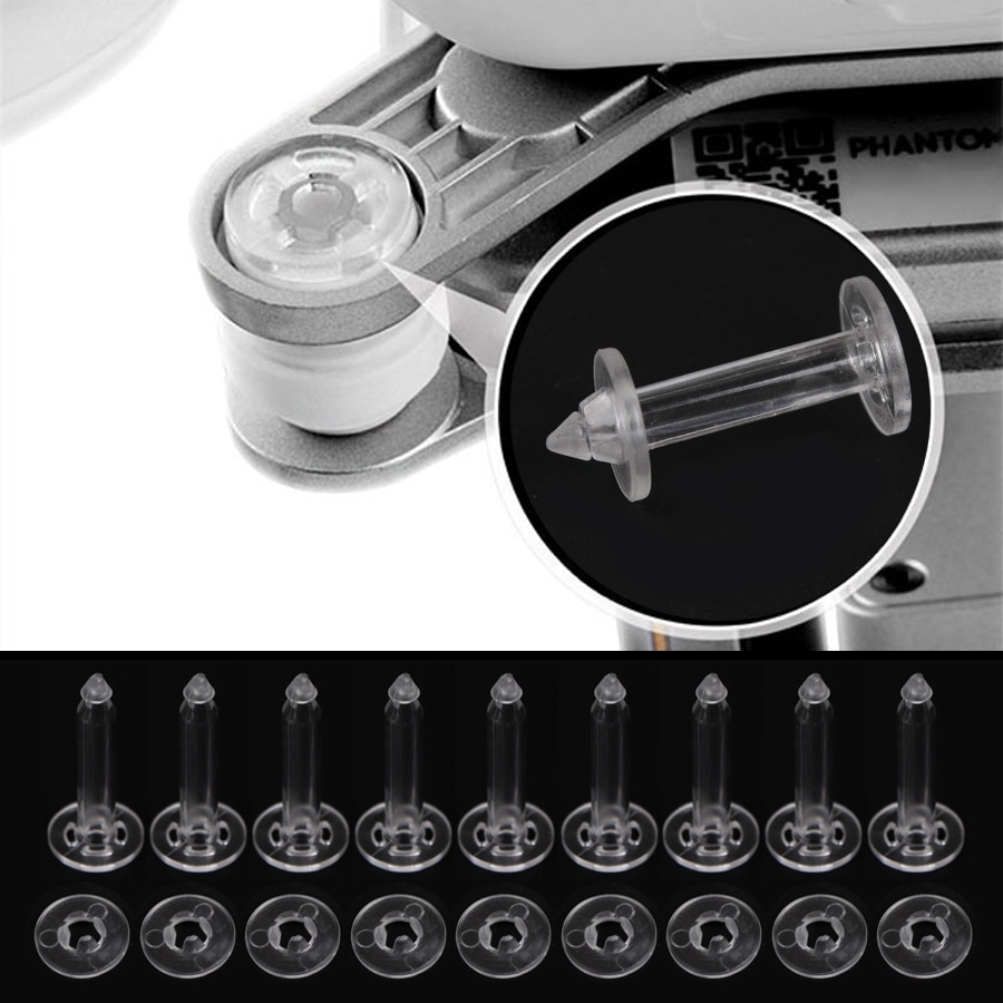 10pcs Gimbal Anti Drop Pins Mounts Nuts Securing Kit Gimbal Anti Vibration for DJI Phantom 3
