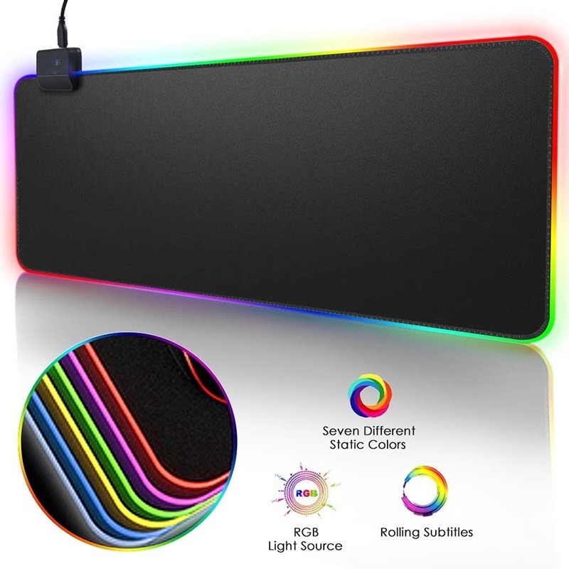 RGB Gaming Mouse Pad Large Mouse Pad Gamer XXL Led Computer Mousepad Big Mouse Mat with Backlight Carpet For keyboard Desk Mat