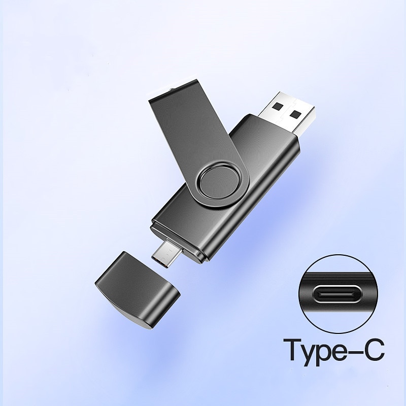 2 in 1 typec usb flash 4GB 16GB 32GB 64GB 128gb  Usb Flash Drive memory stick Pendrive usb flash drive for  type c charge phone