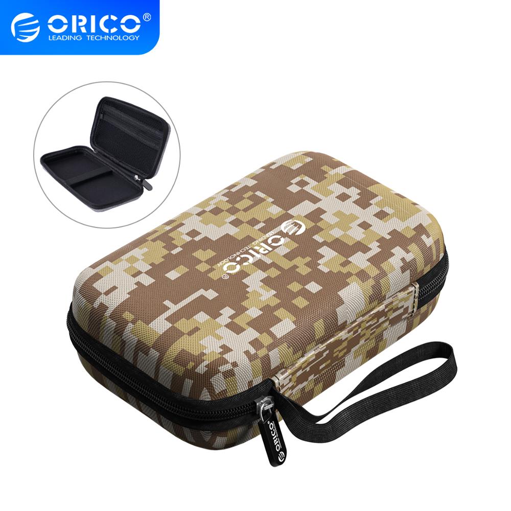 ORICO Hard Case Bag Power Bank Case for 2.5 Hard Drive U-Disk USB Cable External Storage Carrying SSD HDD Case Storage box