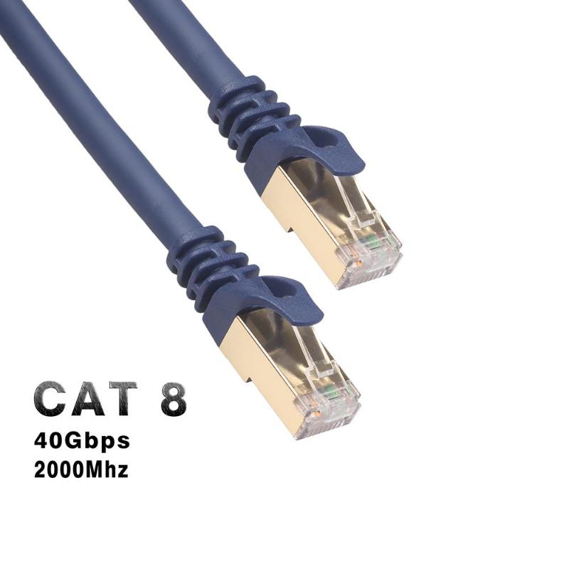 Cat8 Ethernet Cable RJ45 Network Cable SFTP 40Gbps High Speed Lan Cable Cat 8 RJ45 Patch Cord For Router Laptop Ethernet