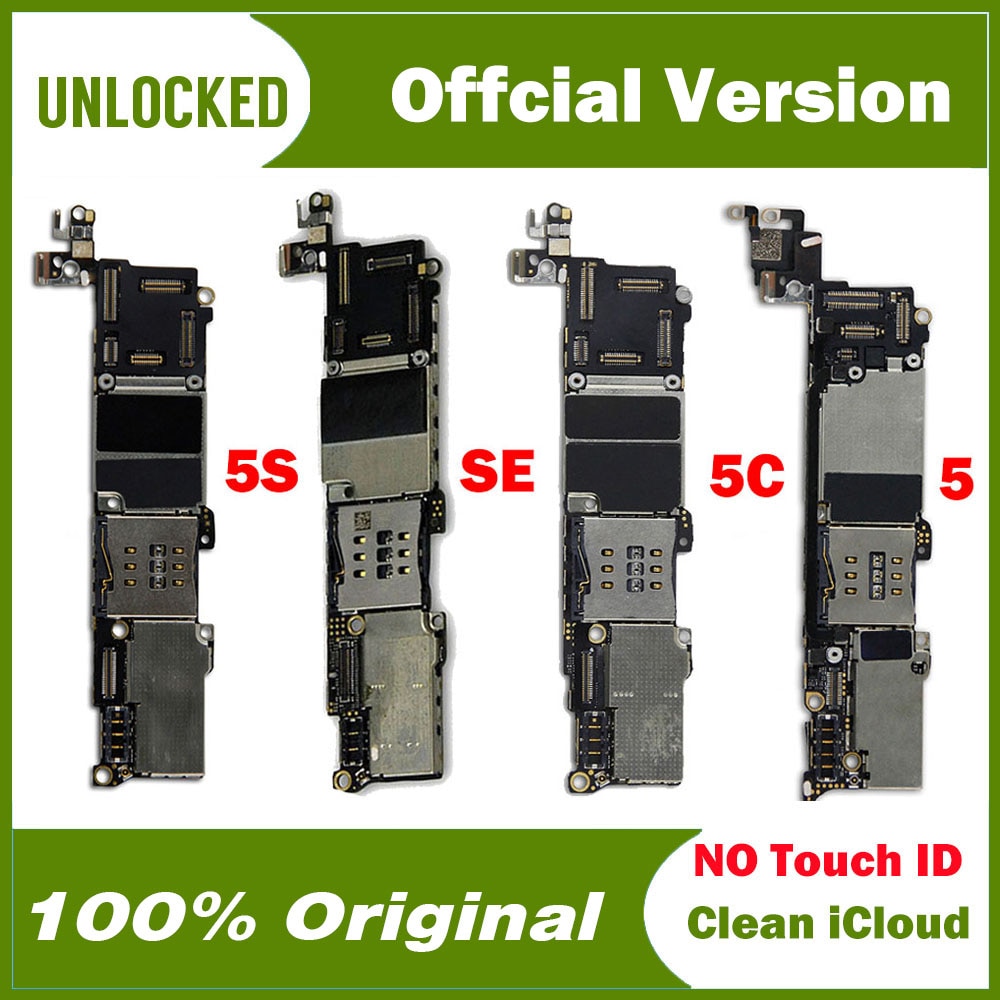 Free Shipping For iphone 5 5C 5S SE Motherboard With Full Chips 100% Tested Logic board High quality plate Good Working