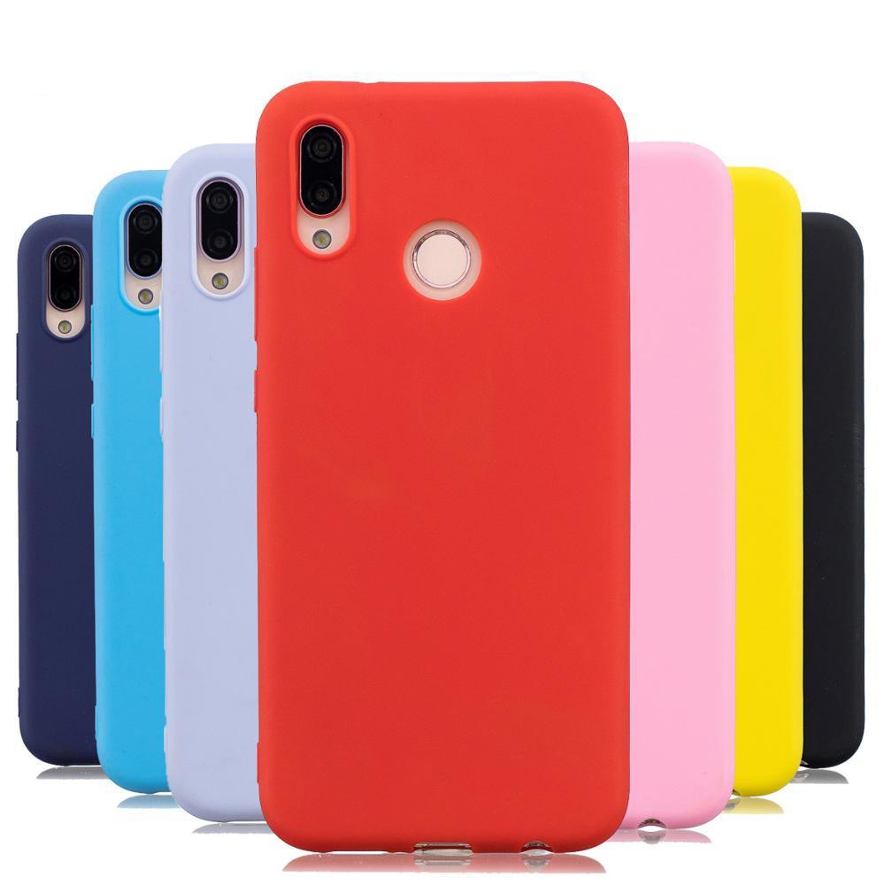 Candy color Case For Huawei P40 Lite P20 P30 Pro Mate 20 Y6 Y9 Y7 P Smart 2019 Cover On Honor 20 10i 8A 8X 10 9X 10X lite Case