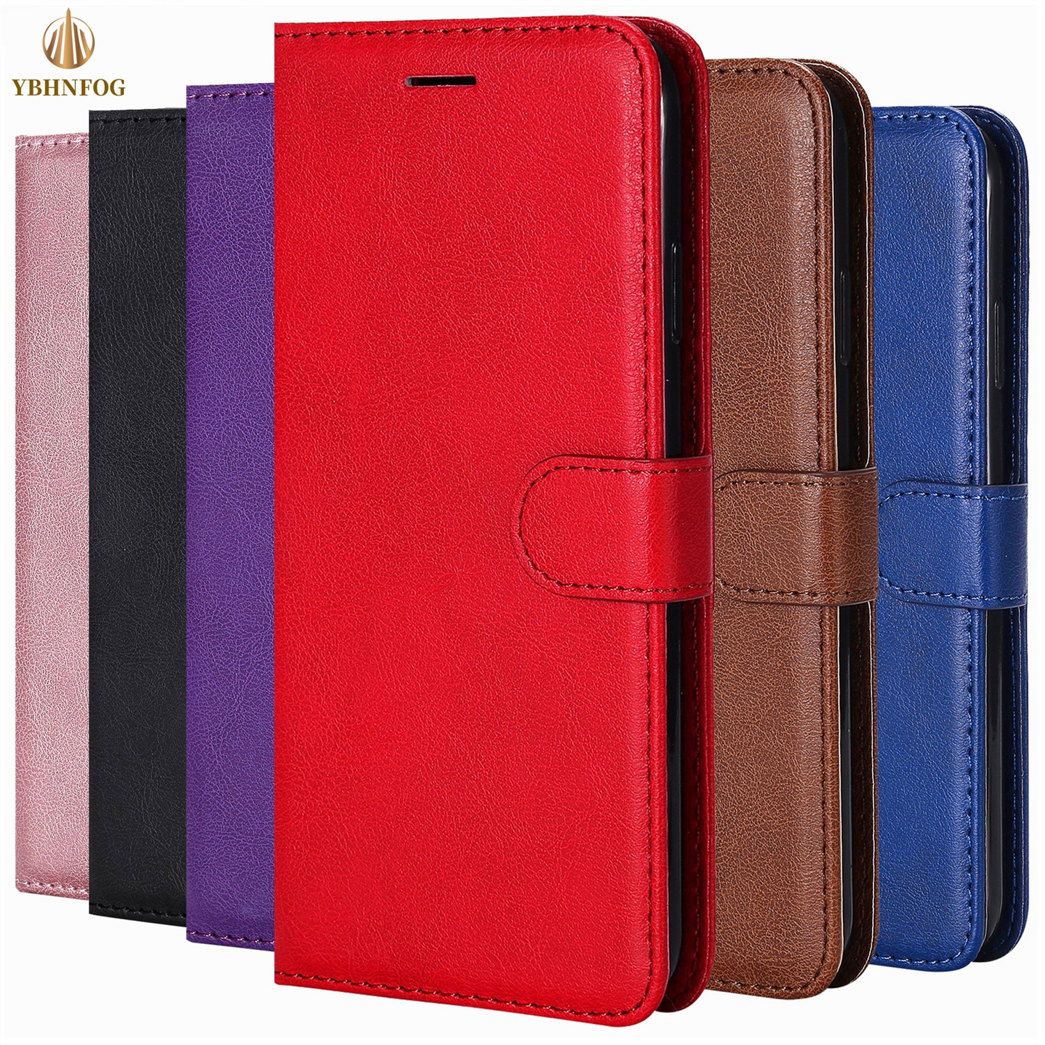 Luxury Leather Wallet Phone Case For Huawei P Smart 2019 2021 P8 P9 Lite 2017 P10 P20 P30 P50 Pro P40 Lite E Flip Stand Cover