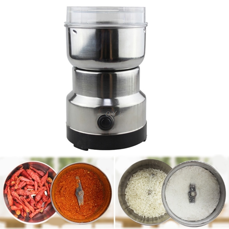 Coffee Grinder Stainless Electric Herbs/Spices/Nuts/Grains/Coffee Bean Grinding kitchen Appliance Coffee Grinder EU Plug