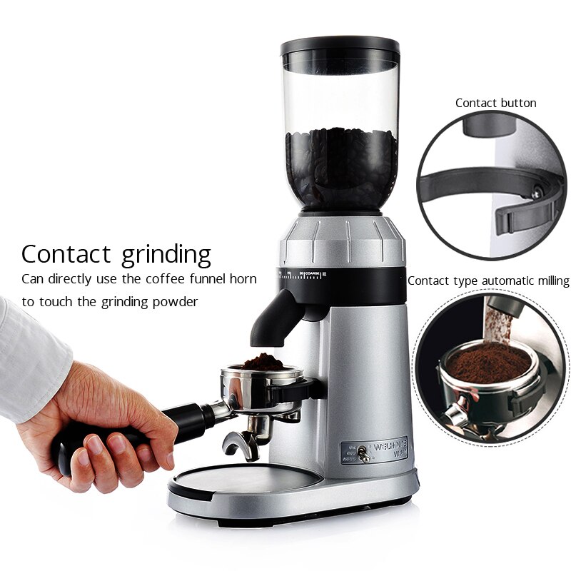 150W Italian Coffee Grinders Electric Coffee Grinder Espresso 250g Electric Coffee Mill Machine 25 Files Adjustable Thickness