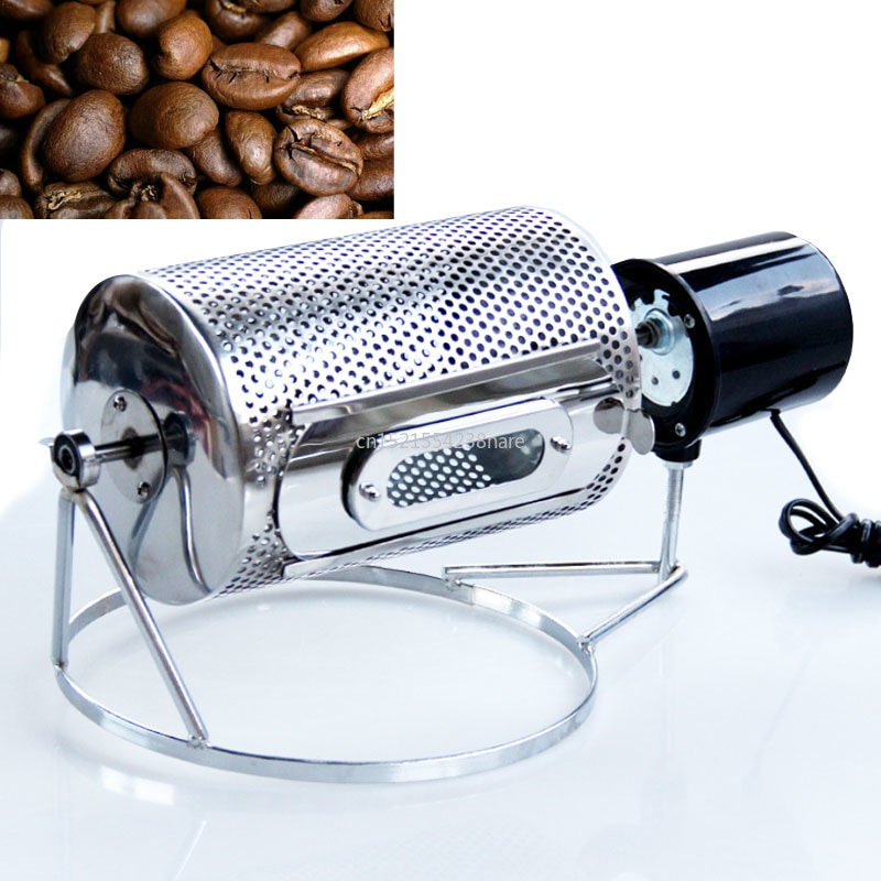 220V /110V Electric Stainless Steel Coffee Roaster Used In Gas Stove Or Electric Stove