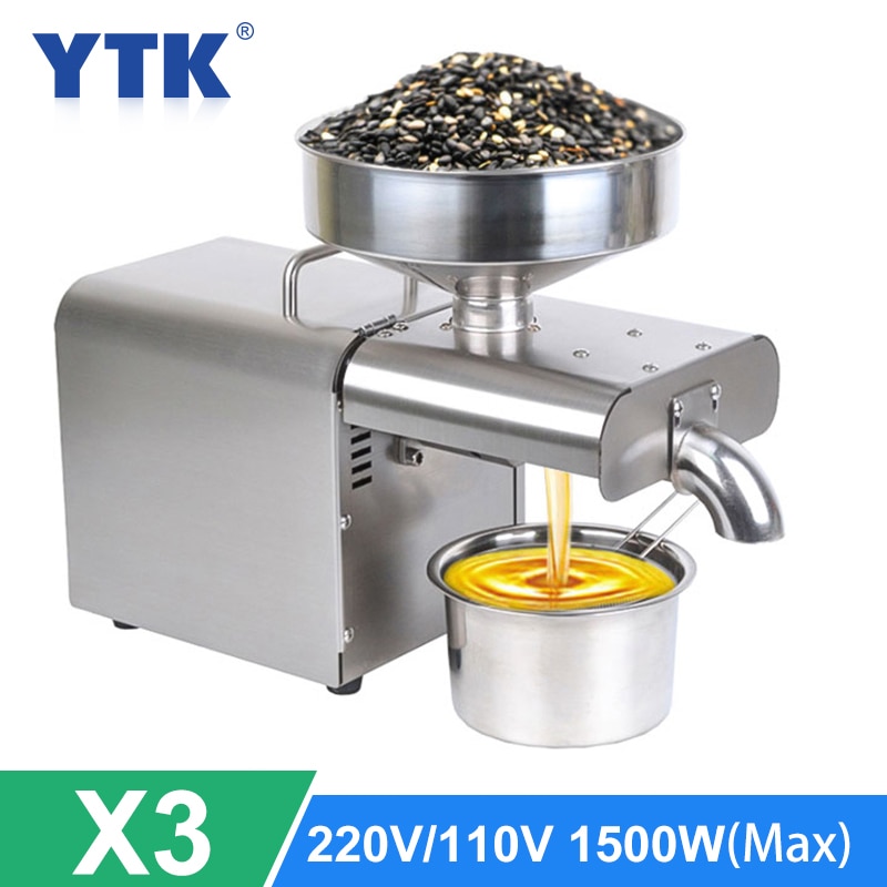 New Arrival Automatic Oil Press Machine Small Home Cold Oil Presser for Peanut Sunflower Seeds Oil Extractor