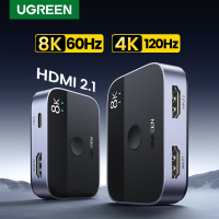 UGREEN HDMI 2.1 Splitter Switch 8K 60Hz 4K 120Hz 2 in 1 out for TV Xiaomi Xbox SeriesX PS5HDMI Cable Monitor HDMI 2.1 Switcher