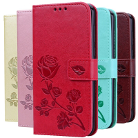 Rose Flower Leather Case For Samsung Galaxy S8 S9 Plus S7 S6 Edge S5 S3 S4 J3 J5 J7 A3 A5 J1 2016 2017 J2 Grand Prime Flip Cover